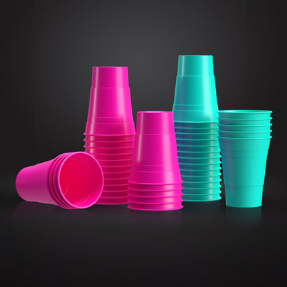 22 CUPS 2 COLORS + 4 BALLS